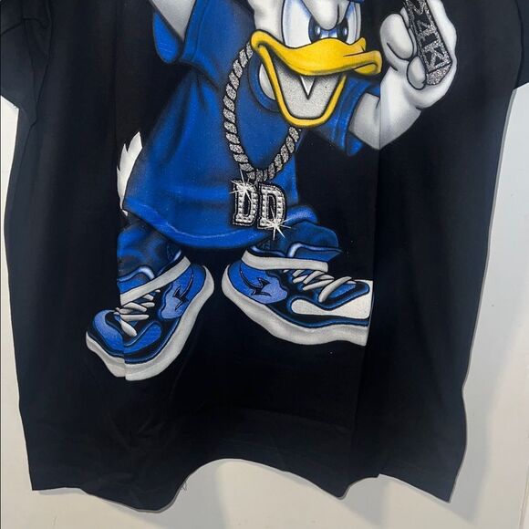 NWOT VINTAGE Donald Duck Knuckles Up T Shirt-2XL - Picture 3 of 8